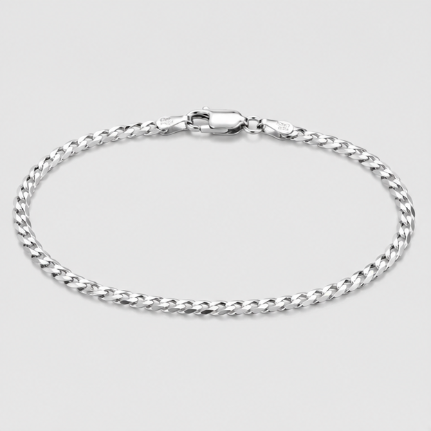 925 Sterling Silver Cuban Link Bracelet - Image 4