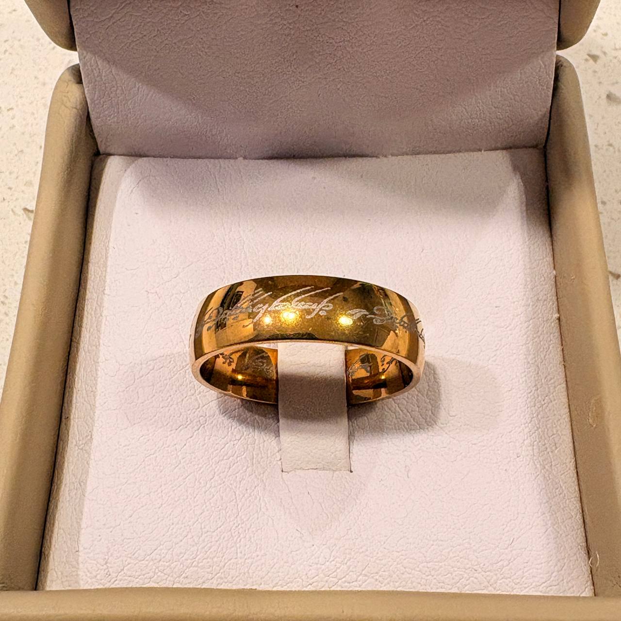 The Lord of the Rings Ring – Elvish Engraved Stainless Steel Band | Ebenezer Jewelry - Image 12