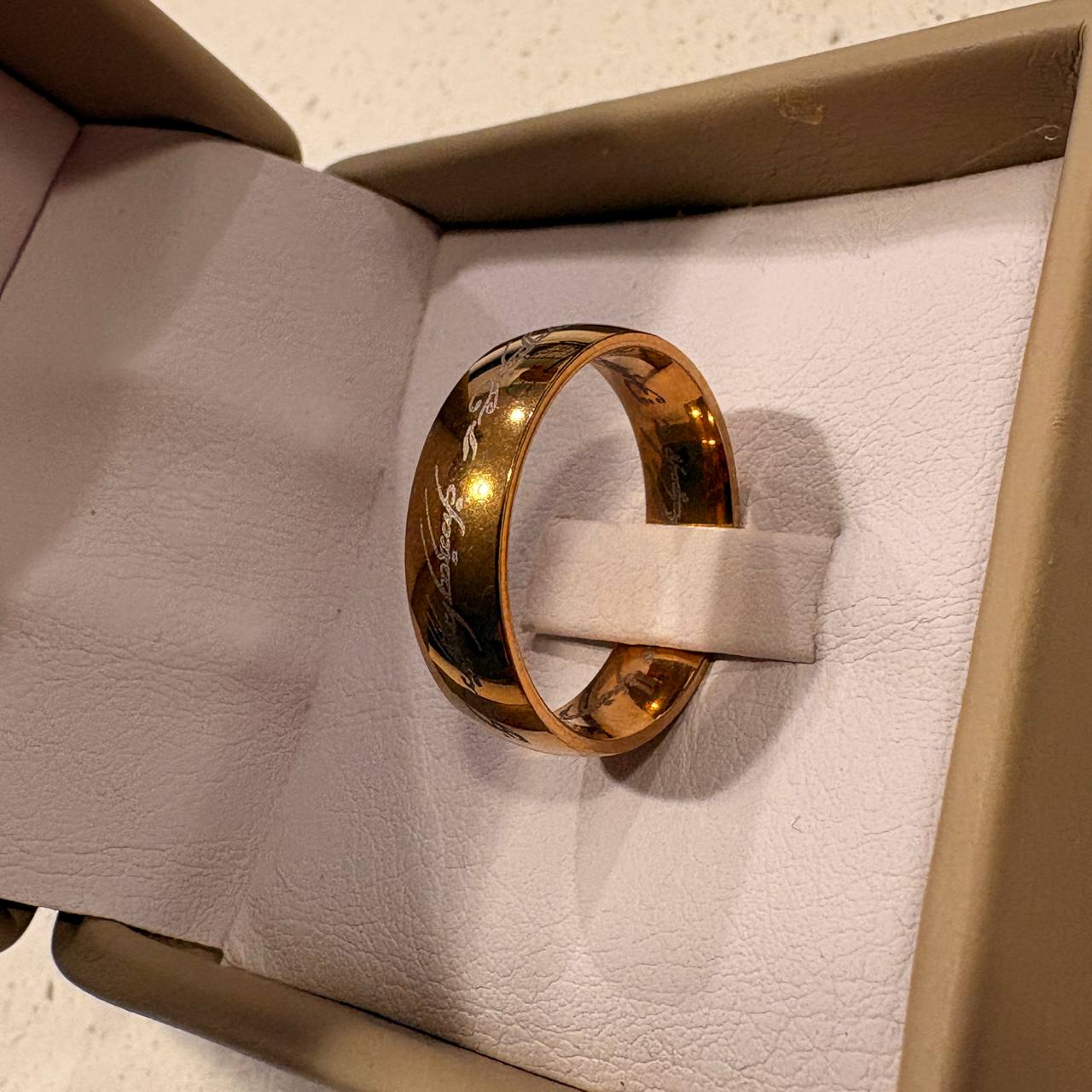 The Lord of the Rings Ring – Elvish Engraved Stainless Steel Band | Ebenezer Jewelry - Image 15