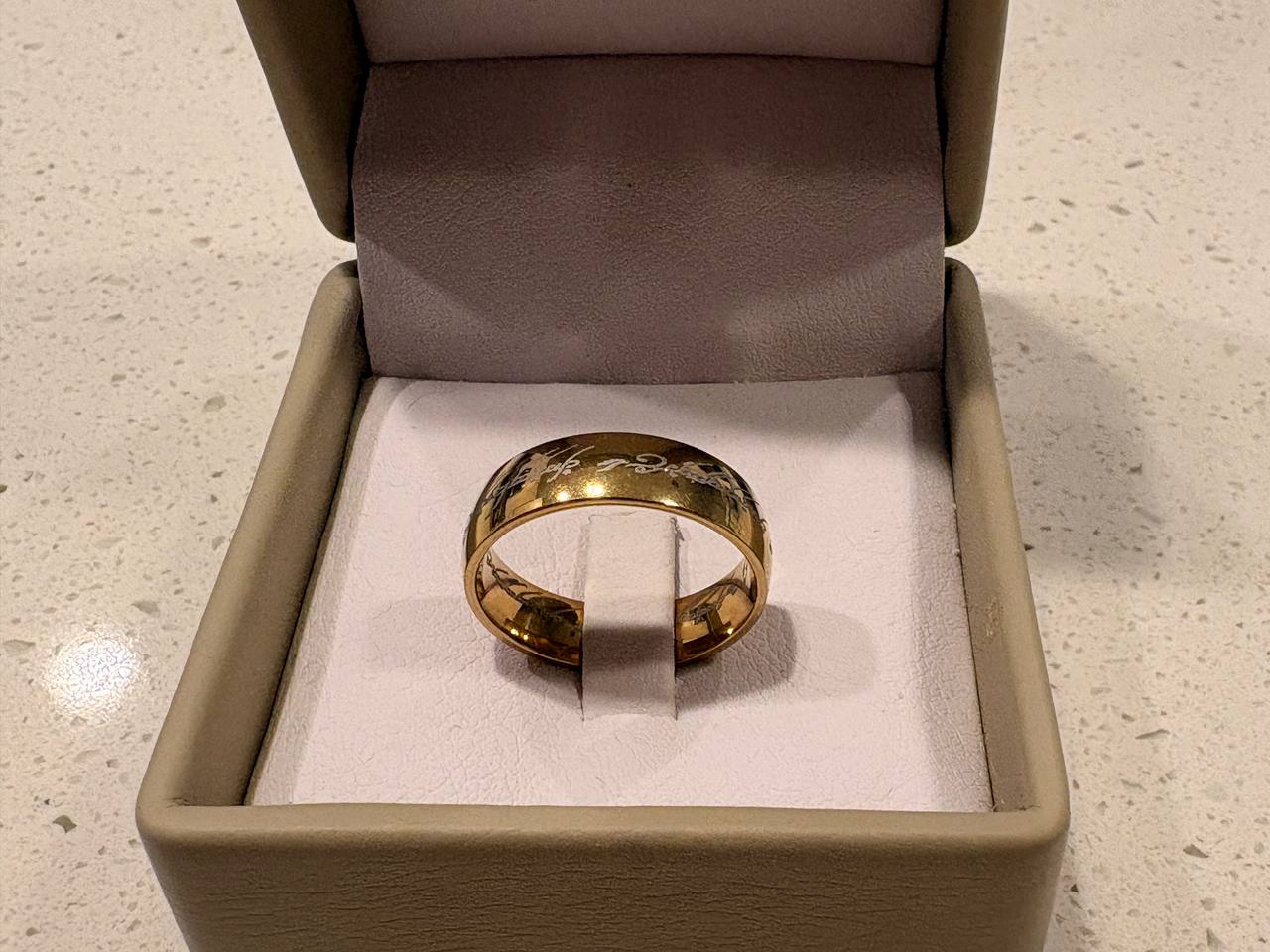 The Lord of the Rings Ring – Elvish Engraved Stainless Steel Band | Ebenezer Jewelry - Image 13