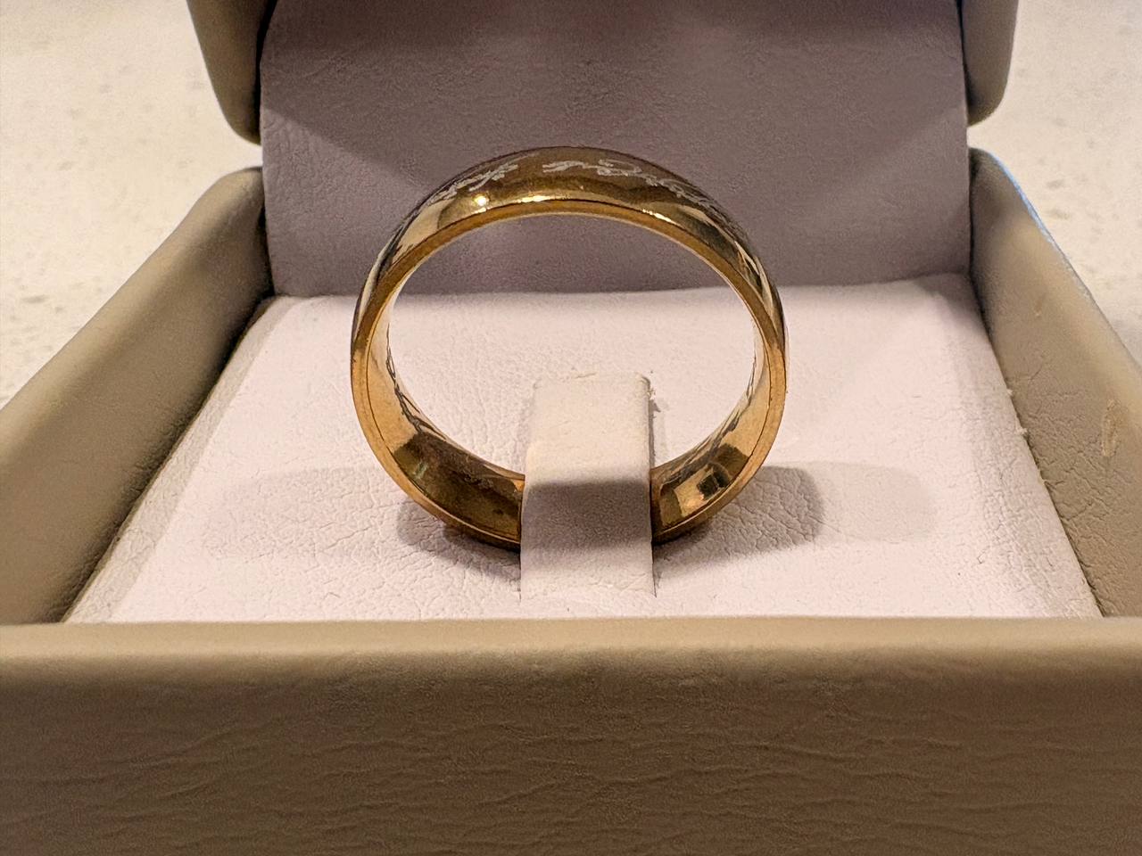 The Lord of the Rings Ring – Elvish Engraved Stainless Steel Band | Ebenezer Jewelry - Image 18