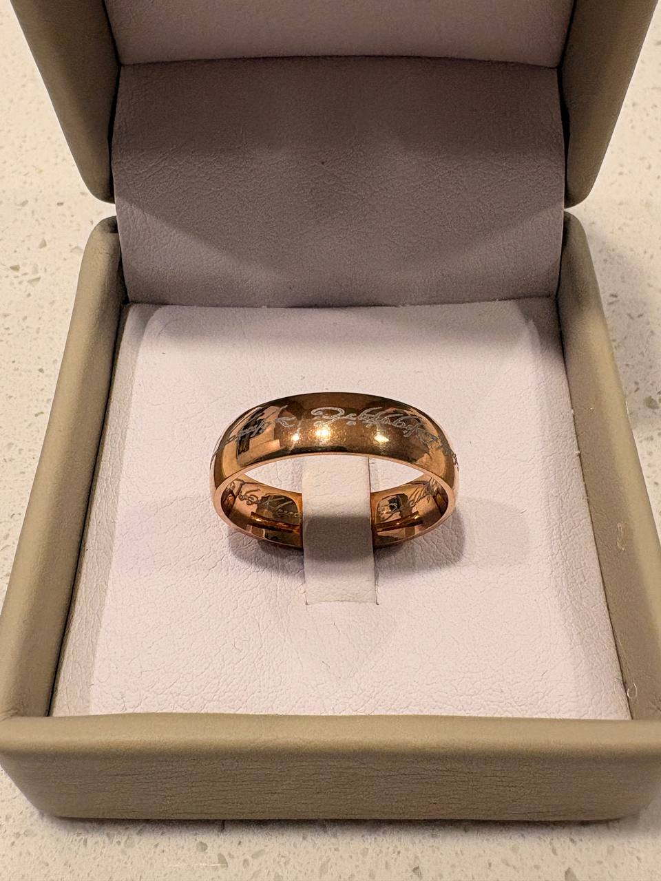 The Lord of the Rings Ring – Elvish Engraved Stainless Steel Band | Ebenezer Jewelry - Image 20