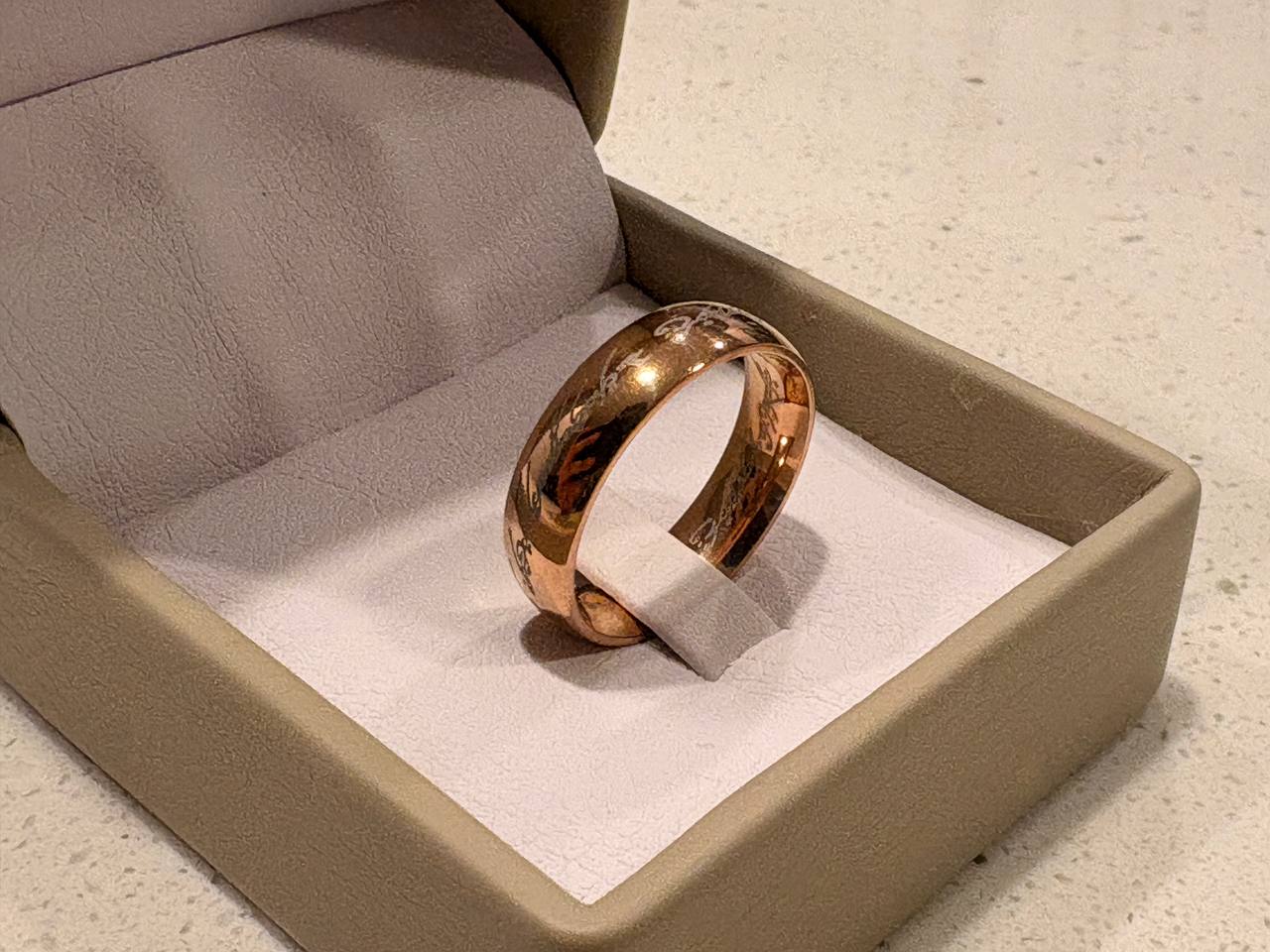 The Lord of the Rings Ring – Elvish Engraved Stainless Steel Band | Ebenezer Jewelry - Image 19