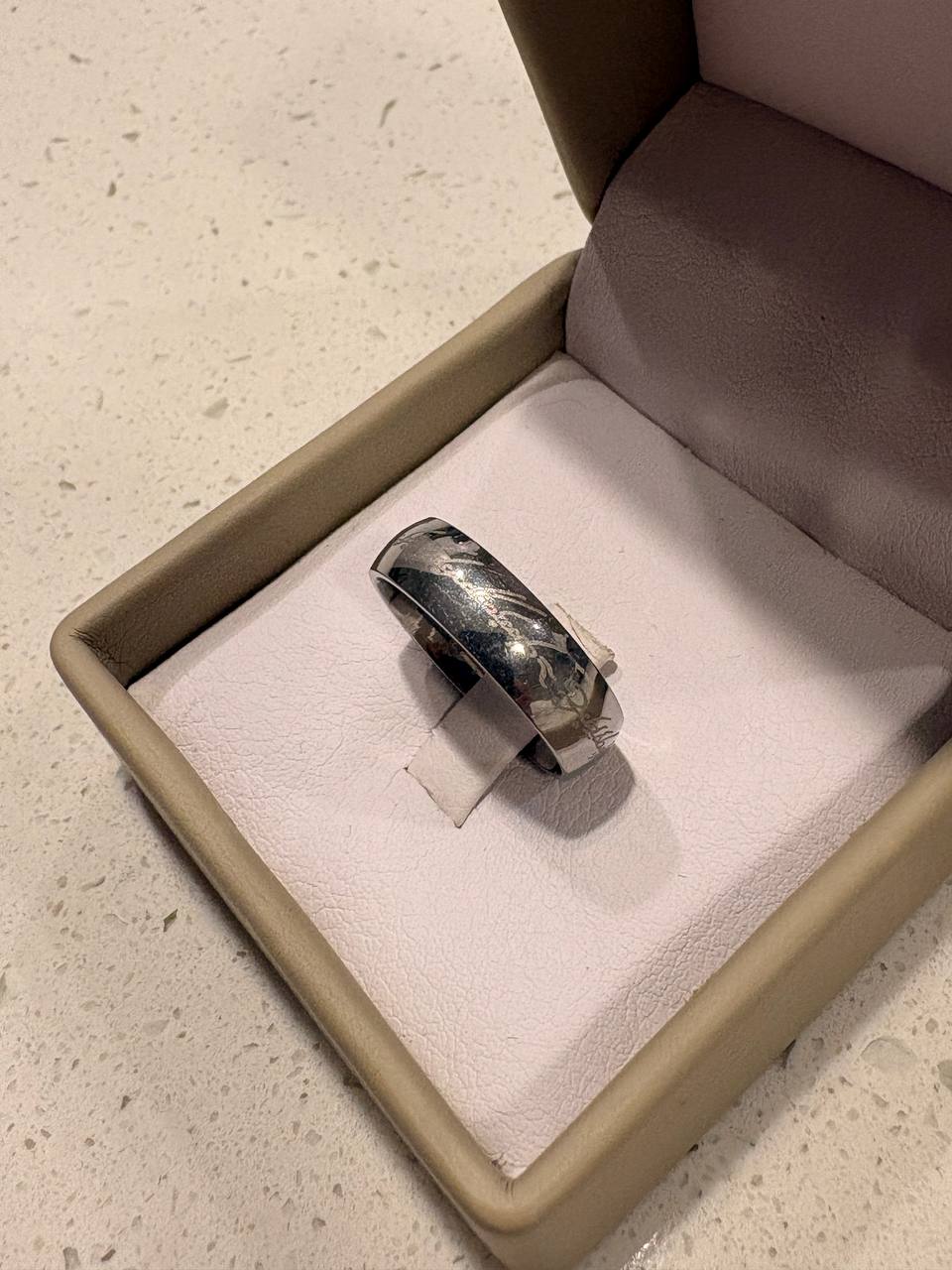 The Lord of the Rings Ring – Elvish Engraved Stainless Steel Band | Ebenezer Jewelry - Image 23