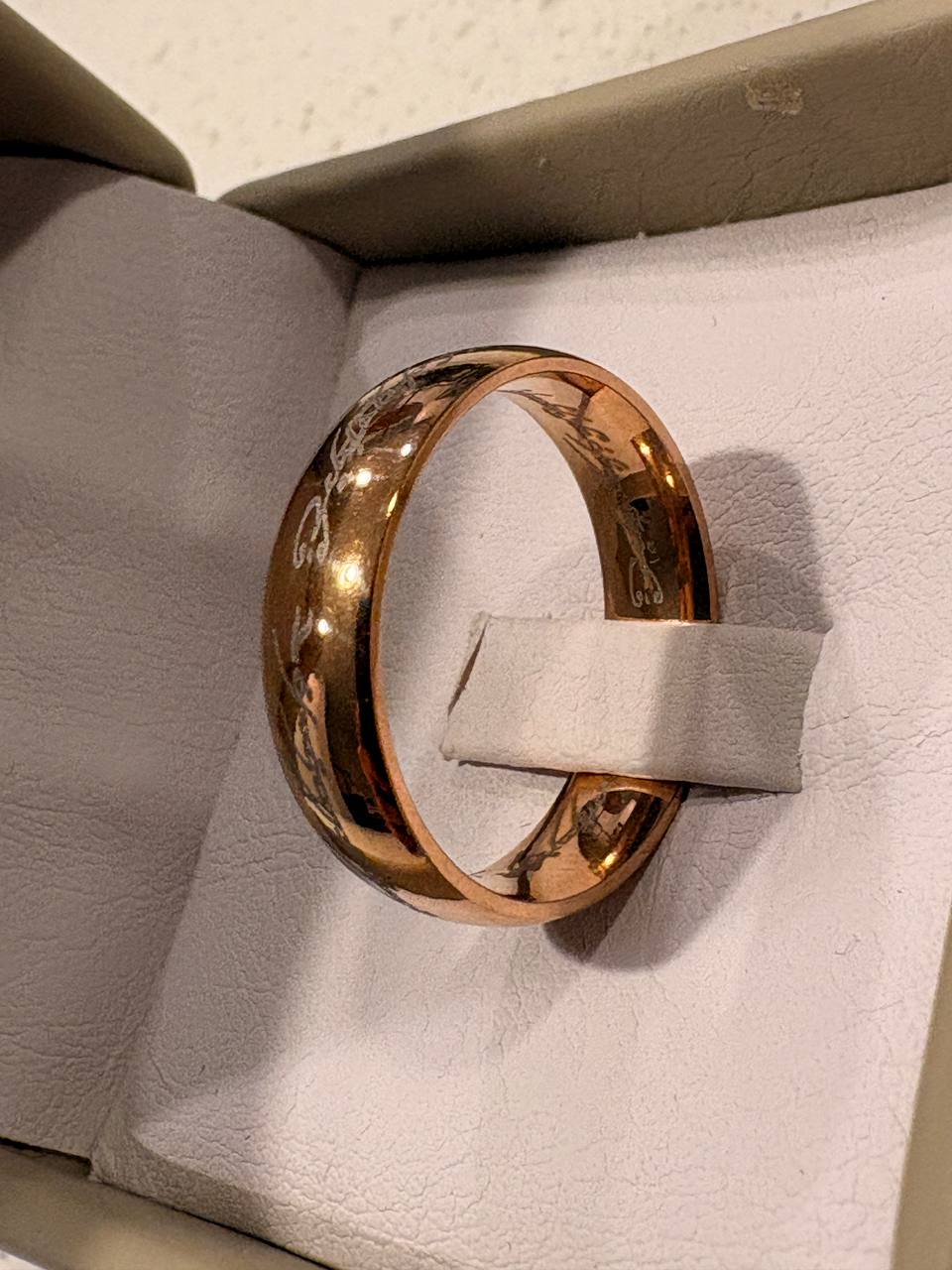 The Lord of the Rings Ring – Elvish Engraved Stainless Steel Band | Ebenezer Jewelry - Image 22