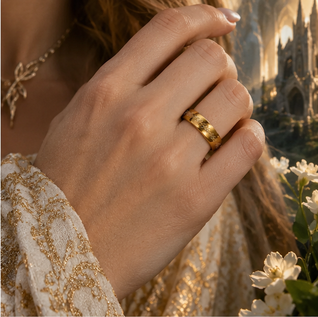 The Lord of the Rings Inspired Stainless Steel Ring - Image 3