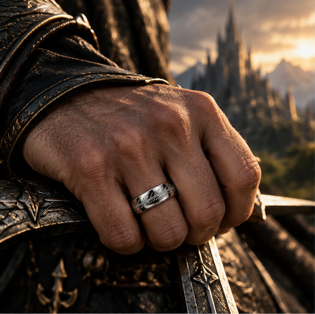 The Lord of the Rings Inspired Stainless Steel Ring - Image 4