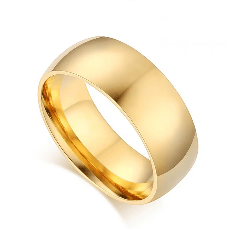 Unisex 18K Gold Plated Stainless Steel Ring – Waterproof - Image 3