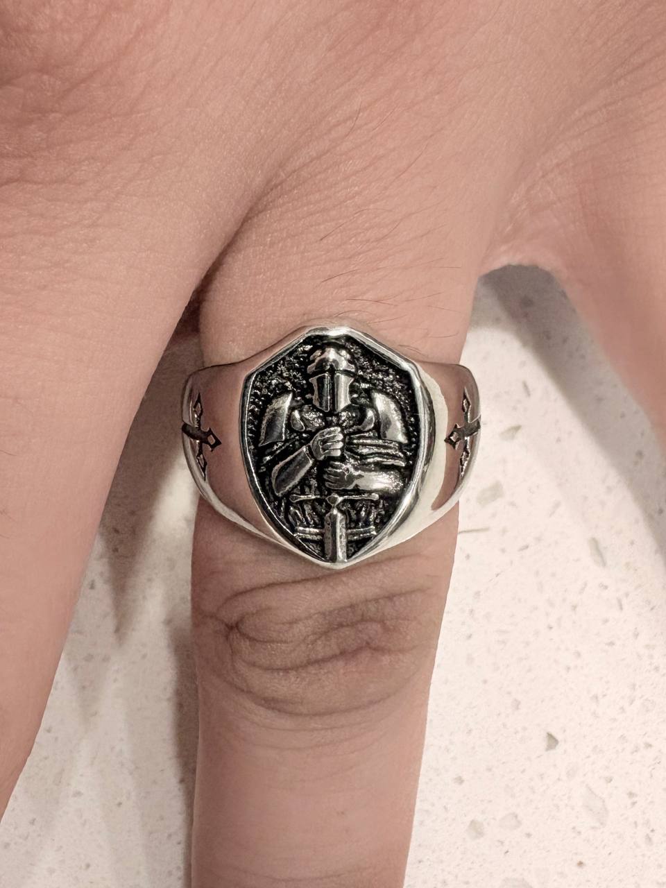 soldier of faith ring 🪖 - military cross prayer - Image 15