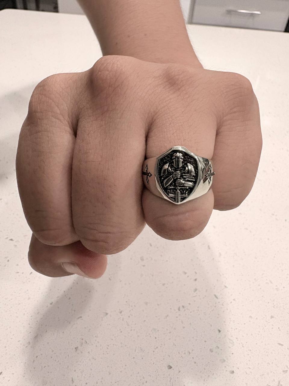 soldier of faith ring 🪖 - military cross prayer - Image 17