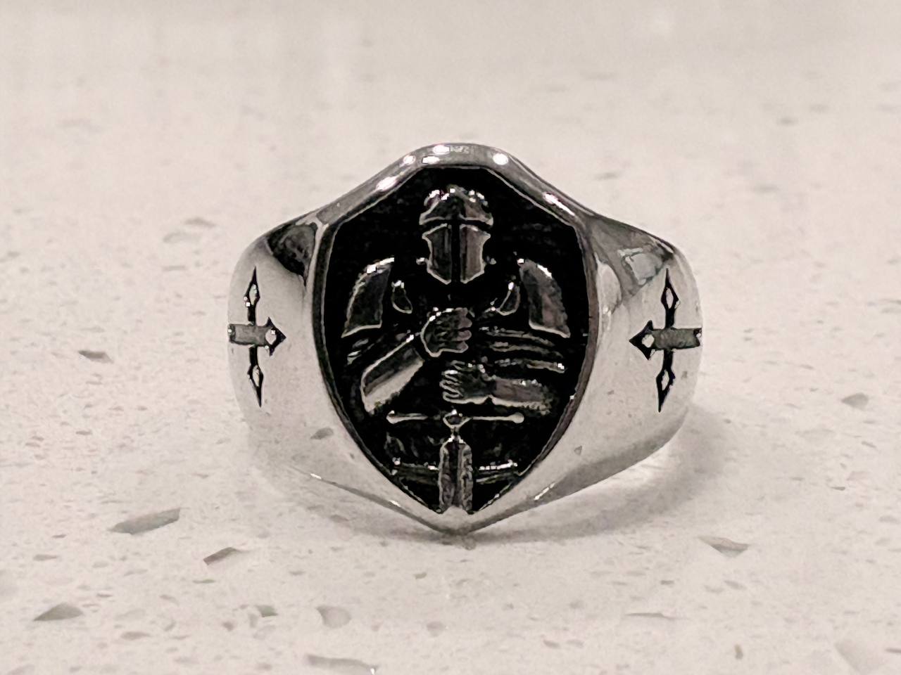 soldier of faith ring 🪖 - military cross prayer