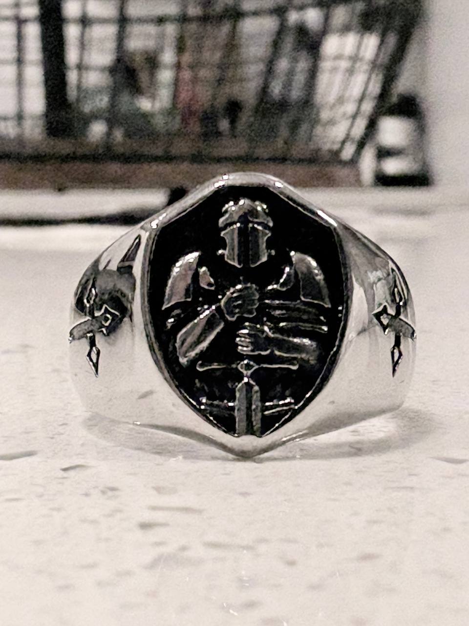 soldier of faith ring 🪖 - military cross prayer - Image 4