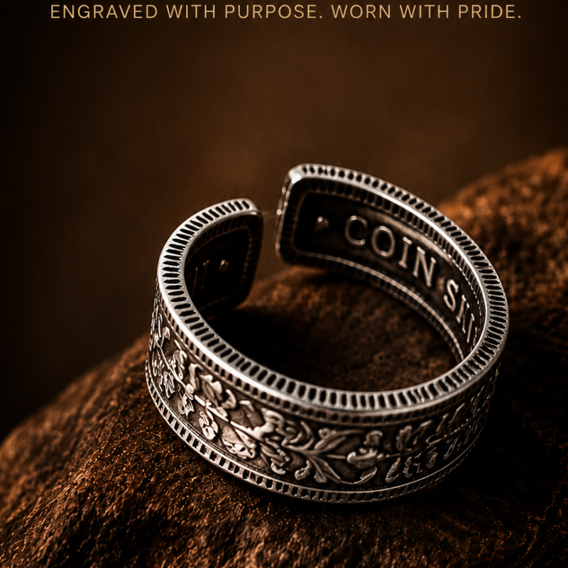 coin ring for womens and mens