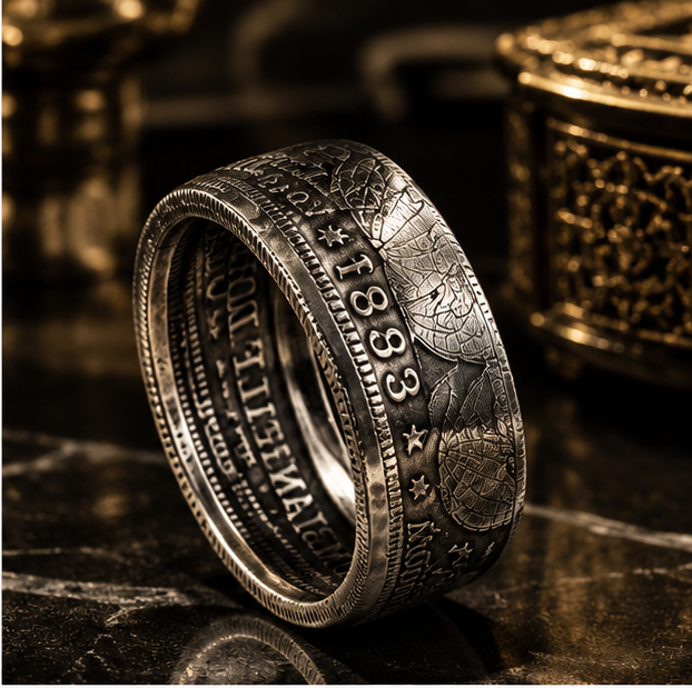 Coin Ring – Vintage United States Dollar Design - Image 4