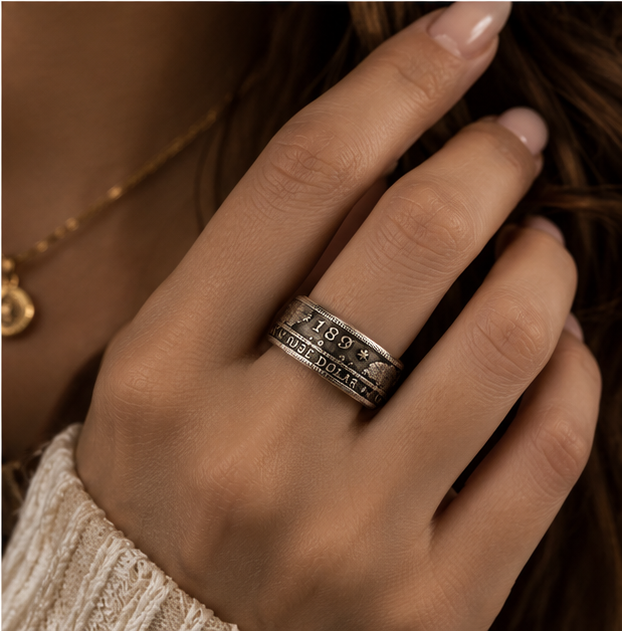 Coin Ring – Vintage United States Dollar Design - Image 3