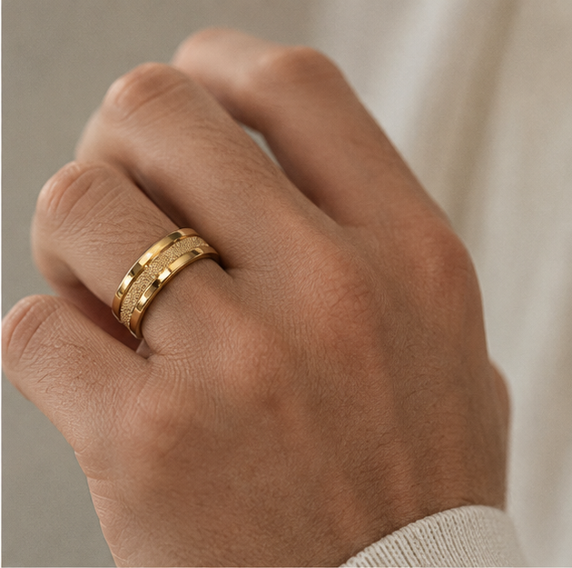 Classic Gold Band Ring - Image 2