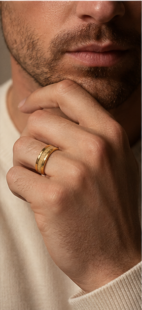 Classic Gold Band Ring - Image 4