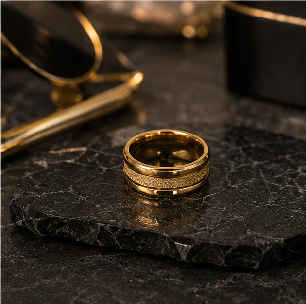 Classic Gold Band Ring - Image 3