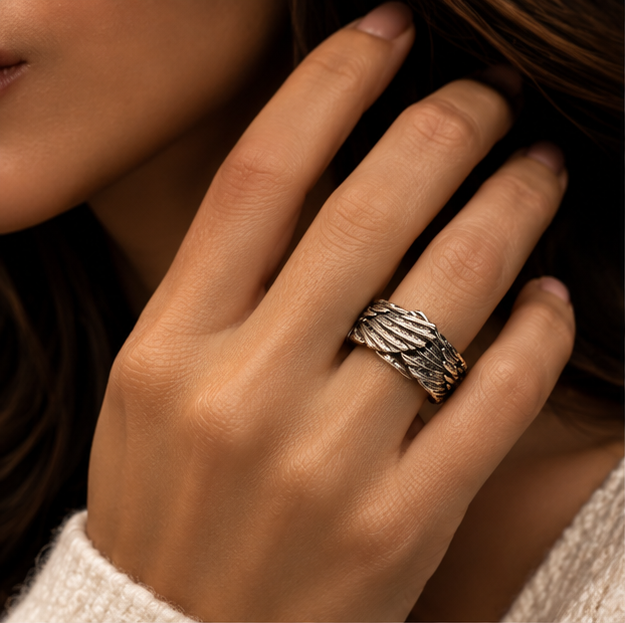 Christian Ring for Men and Women | The Dove's Embrace Ring - Image 2
